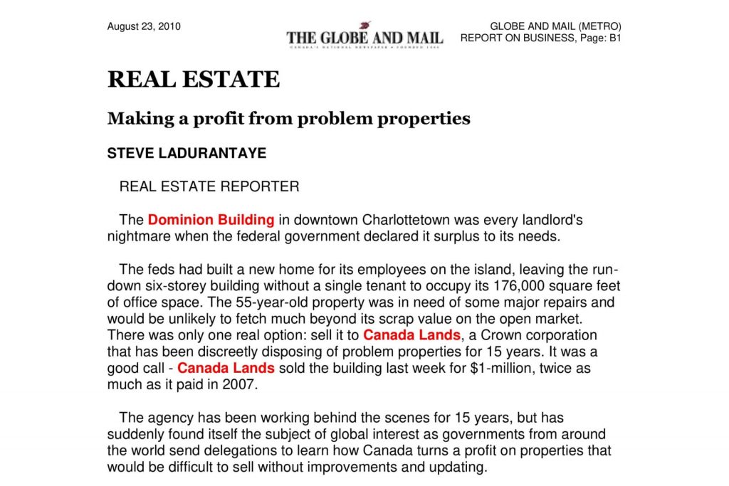The Globe and Mail Poster With Black Wording
