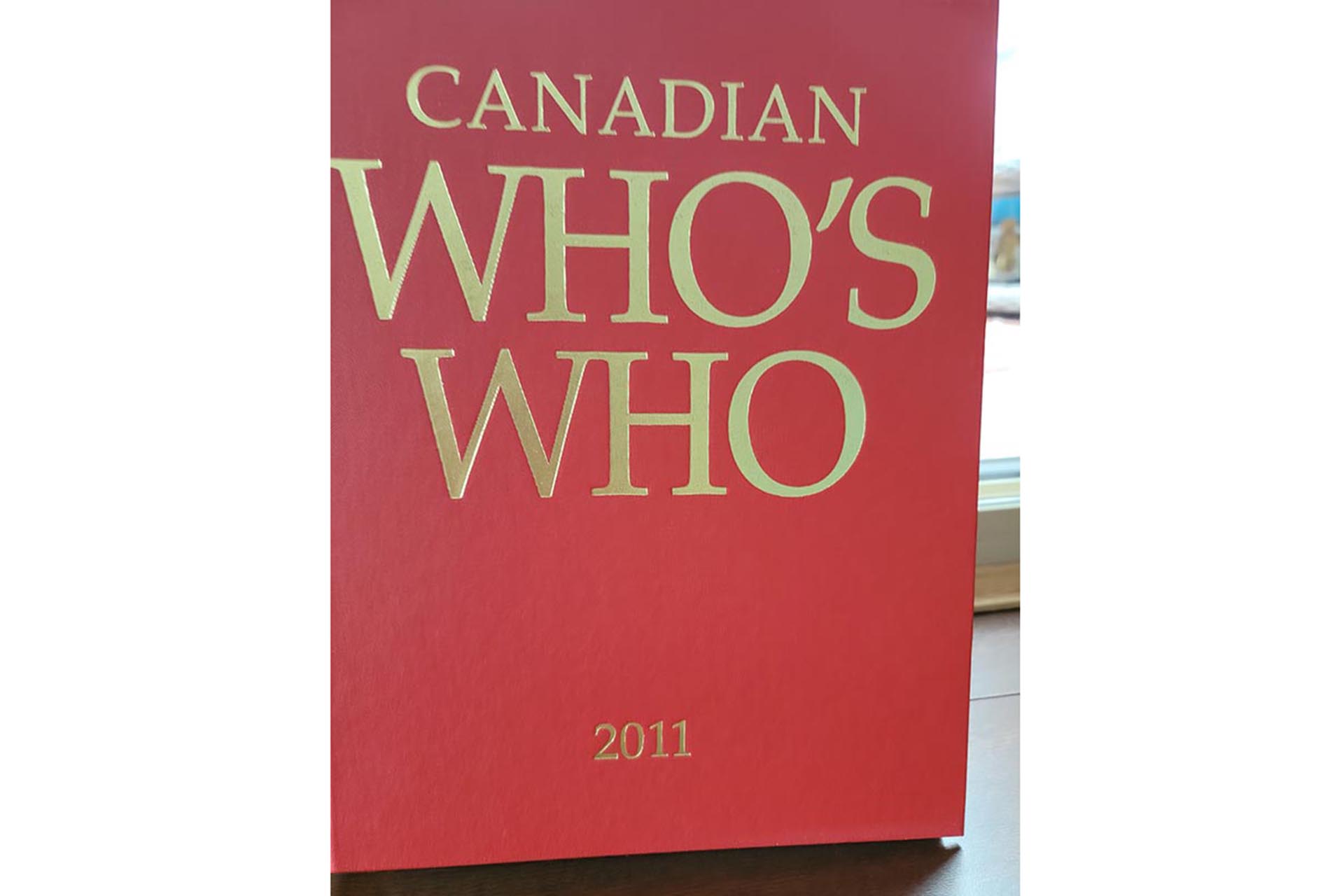 Canadian Whos Who Book Cover in Red