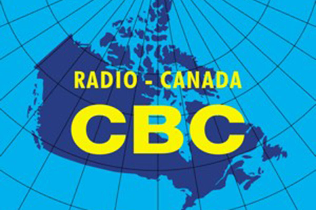 Radio Canada News Template on the Screen